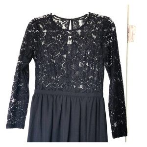 Black Lace Gown by Forever 21